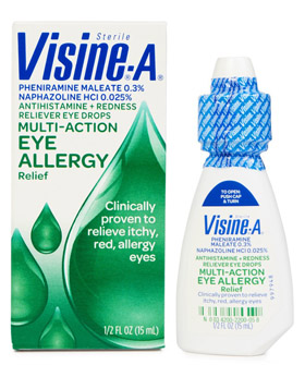 Visine-A Allergy Eye Relief Antihistamine and Redness Reliever Eye Drop